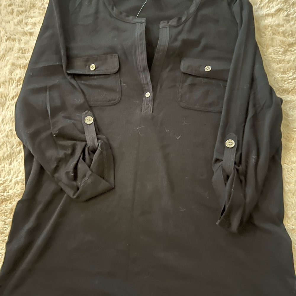 Ladies NWT Ralph Lauren | Black Blouse | Size XL